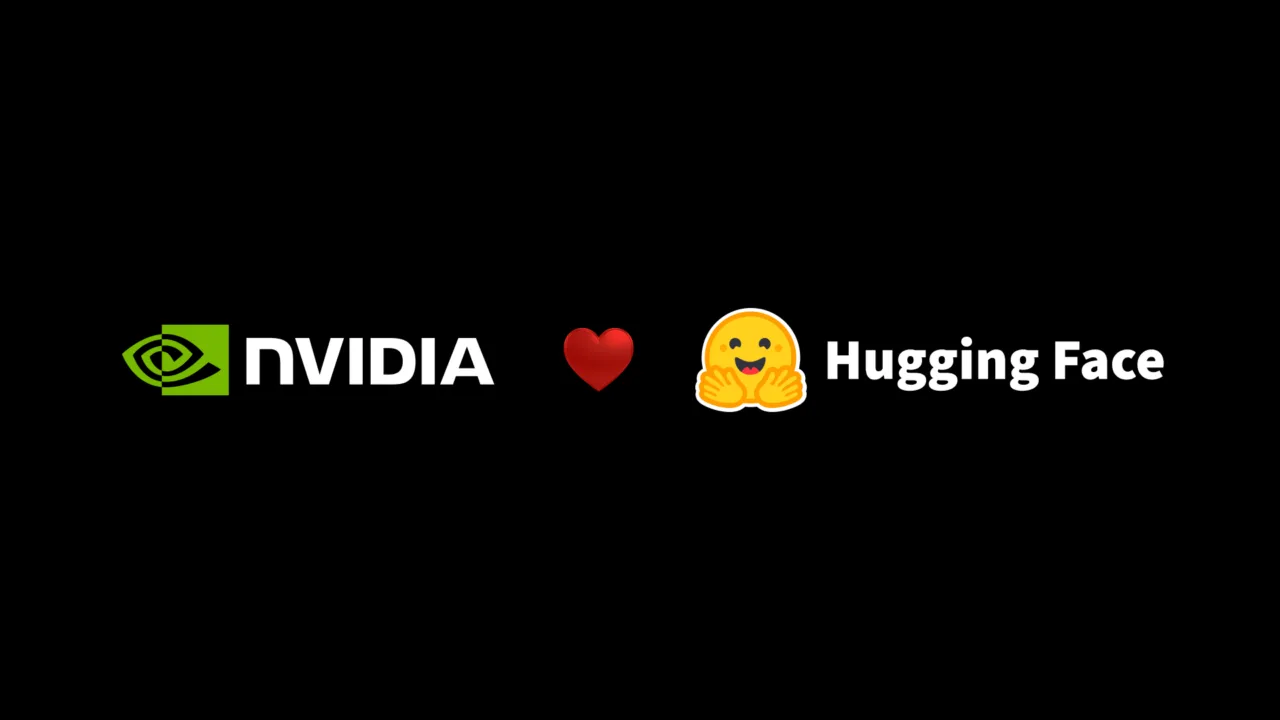 NVIDIA and Hugging Face logos announcing NVIDIA's acquisition of the AI developer platform